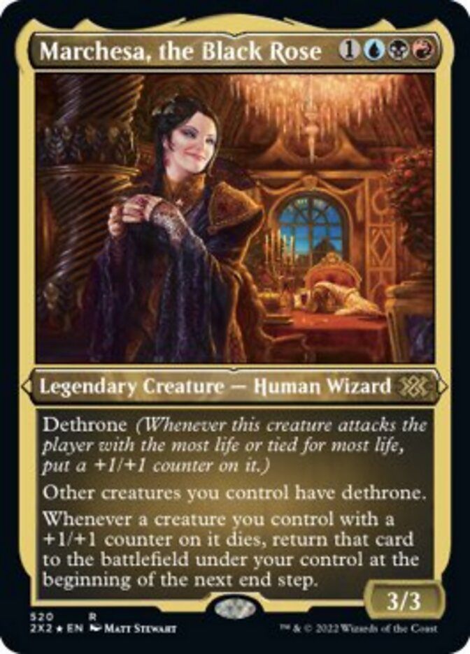 Marchesa, the Black Rose (Foil Etched) [Double Masters 2022] | Impulse Games and Hobbies