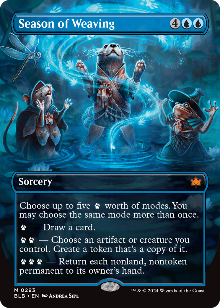 Season of Weaving (Borderless) [Bloomburrow] | Impulse Games and Hobbies