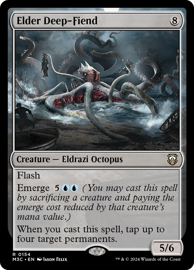 Elder Deep-Fiend (Ripple Foil) [Modern Horizons 3 Commander] | Impulse Games and Hobbies