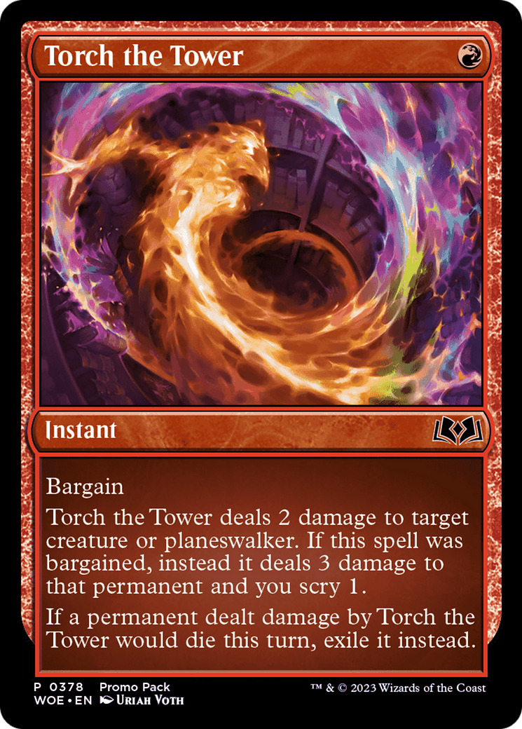 Torch the Tower (Promo Pack) [Wilds of Eldraine Promos] | Impulse Games and Hobbies
