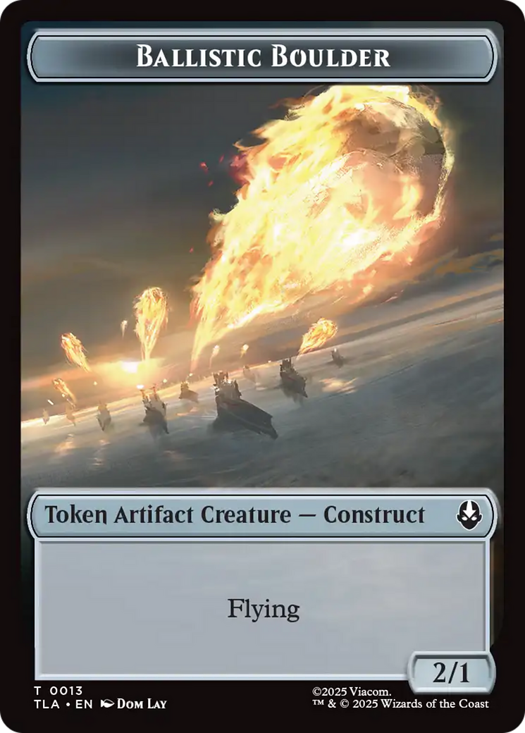 Ballistic Boulder // Food (0019) Double-Sided Token [Avatar: The Last Airbender Tokens] | Impulse Games and Hobbies