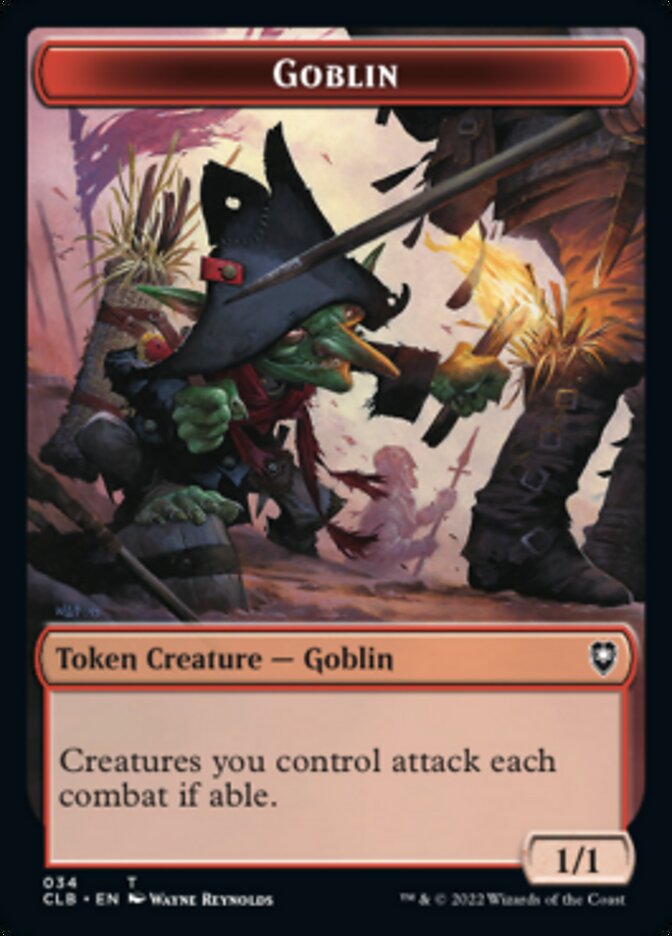 Pirate // Goblin Double-Sided Token [Commander Legends: Battle for Baldur's Gate Tokens] | Impulse Games and Hobbies