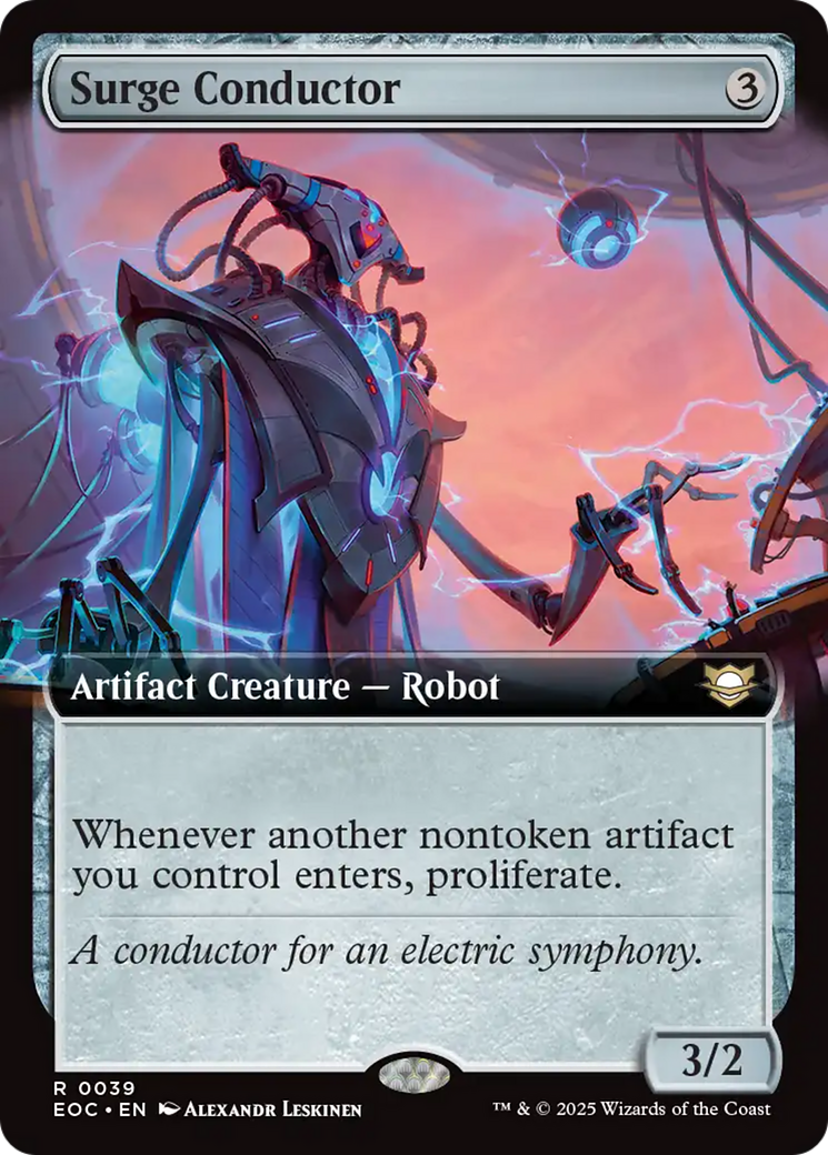 Surge Conductor (Extended Art) [Edge of Eternities Commander] | Impulse Games and Hobbies
