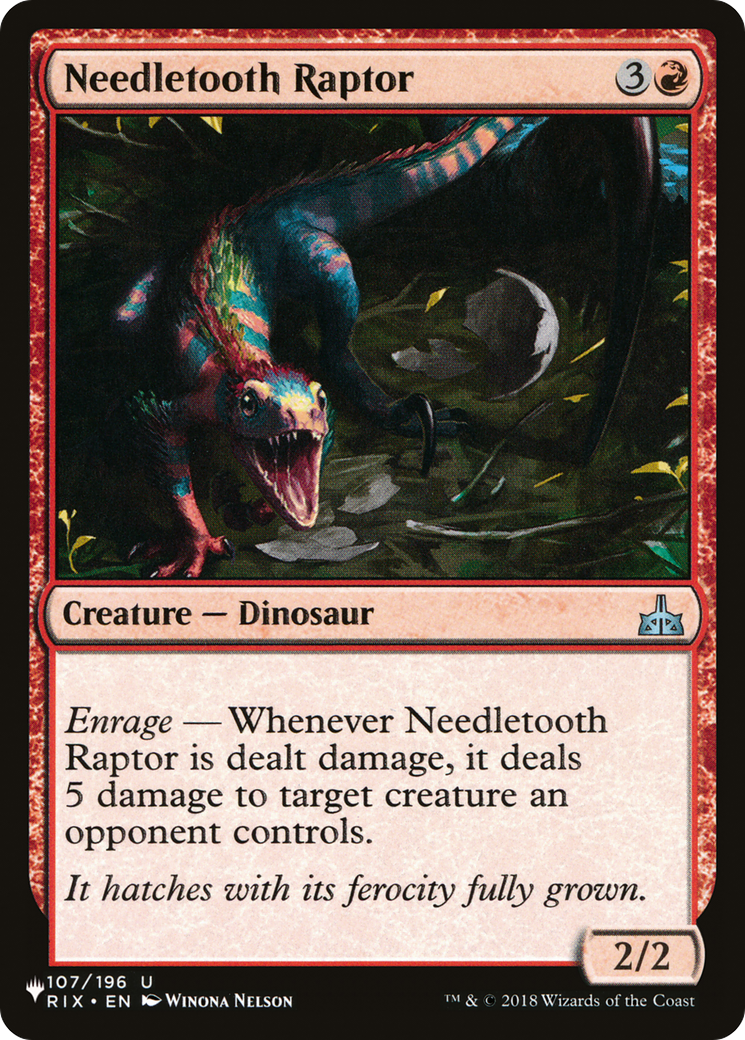 Needletooth Raptor [The List Reprints] | Impulse Games and Hobbies