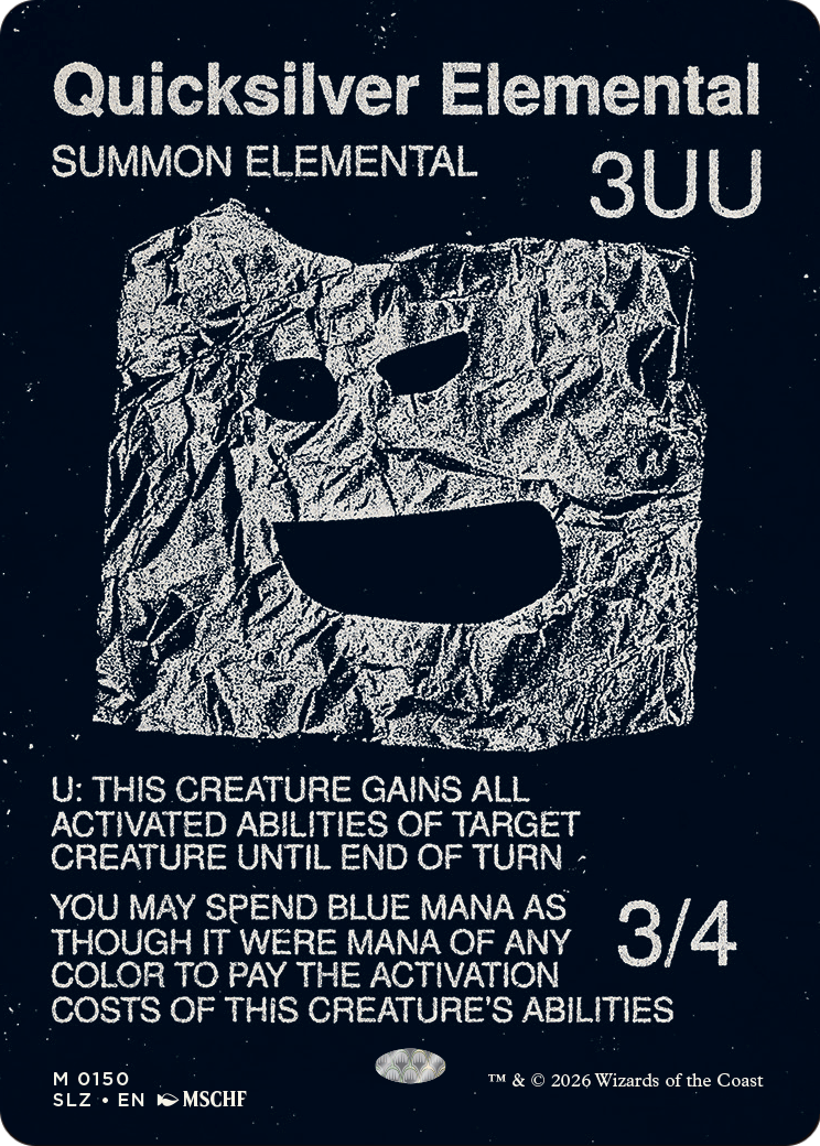 Quicksilver Elemental (0150) [Secret Lair x MSCHF: The Zeta Set] | Impulse Games and Hobbies