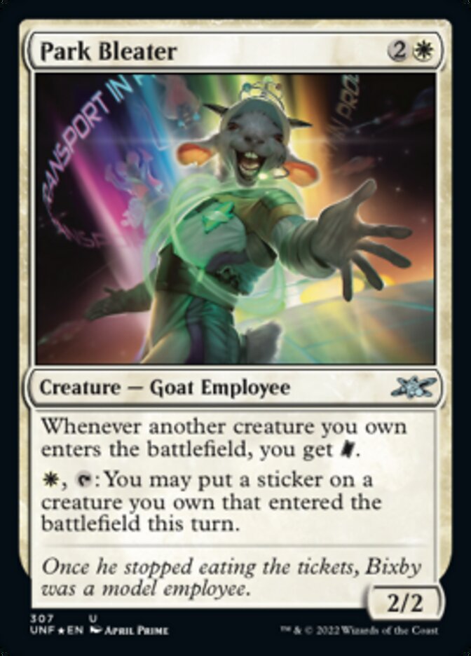 Park Bleater (Galaxy Foil) [Unfinity] | Impulse Games and Hobbies