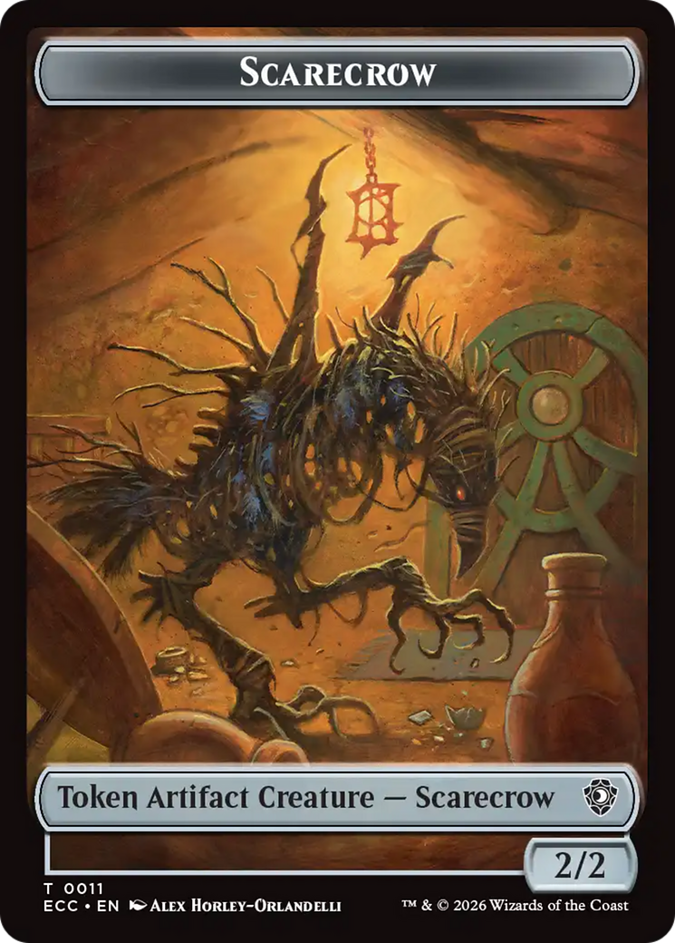 Snake // Scarecrow Double-Sided Token [Lorwyn Eclipsed Tokens] | Impulse Games and Hobbies