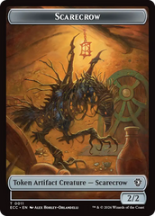 Saproling // Scarecrow Double-Sided Token [Lorwyn Eclipsed Tokens] | Impulse Games and Hobbies