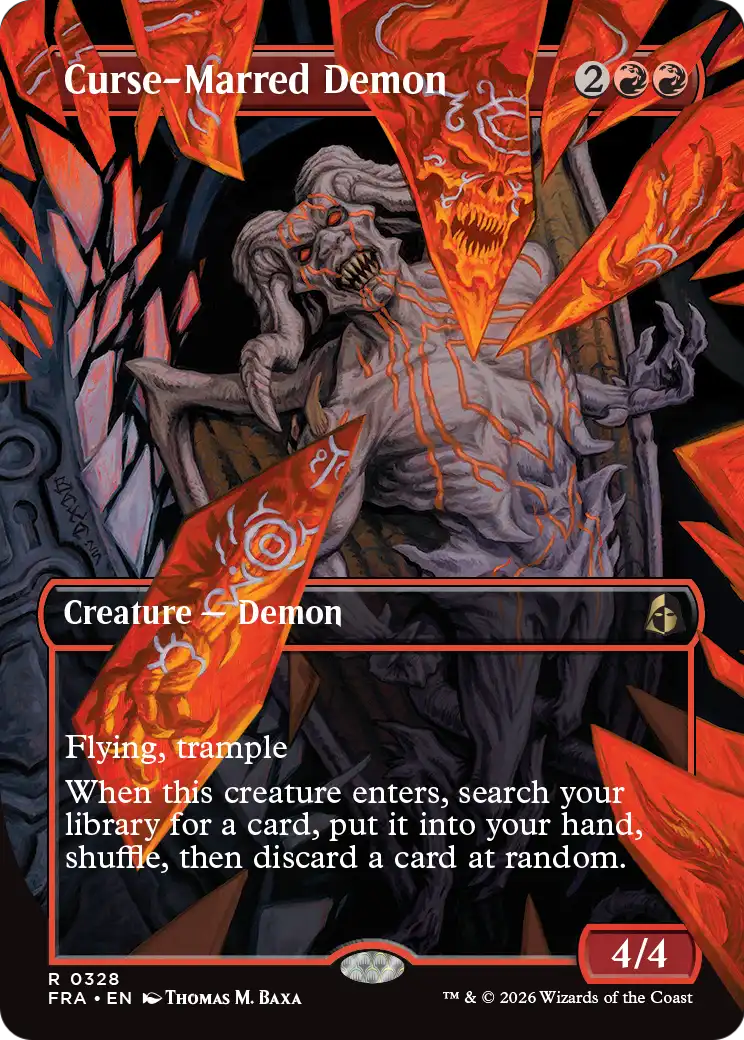 Curse-Marred Demon (Borderless) [Reality Fracture] | Impulse Games and Hobbies