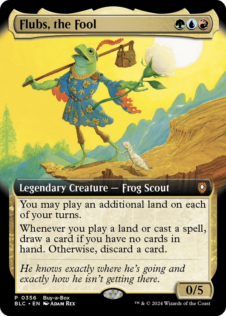 Flubs, the Fool (Buy-A-Box) (Extended Art) [Bloomburrow Promos] | Impulse Games and Hobbies