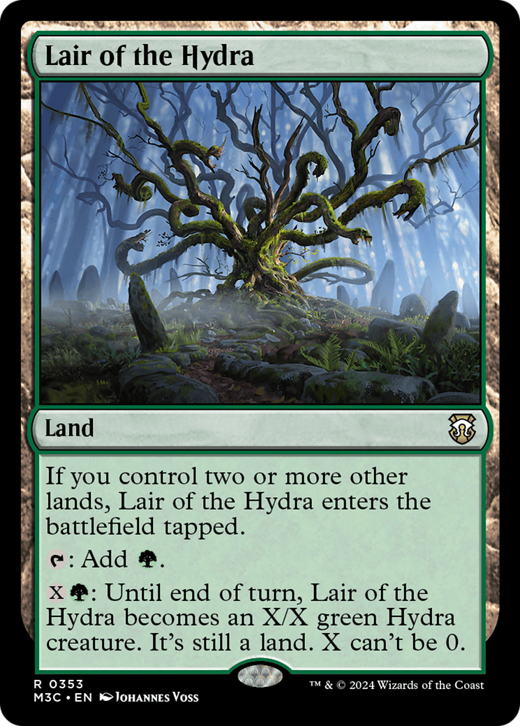 Lair of the Hydra (Ripple Foil) [Modern Horizons 3 Commander] | Impulse Games and Hobbies