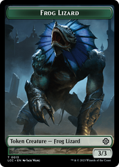 Frog Lizard // Merfolk (0003) Double-Sided Token [The Lost Caverns of Ixalan Commander Tokens] | Impulse Games and Hobbies