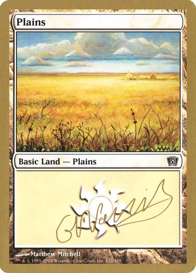 Plains (gn332) (Gabriel Nassif) [World Championship Decks 2004] | Impulse Games and Hobbies