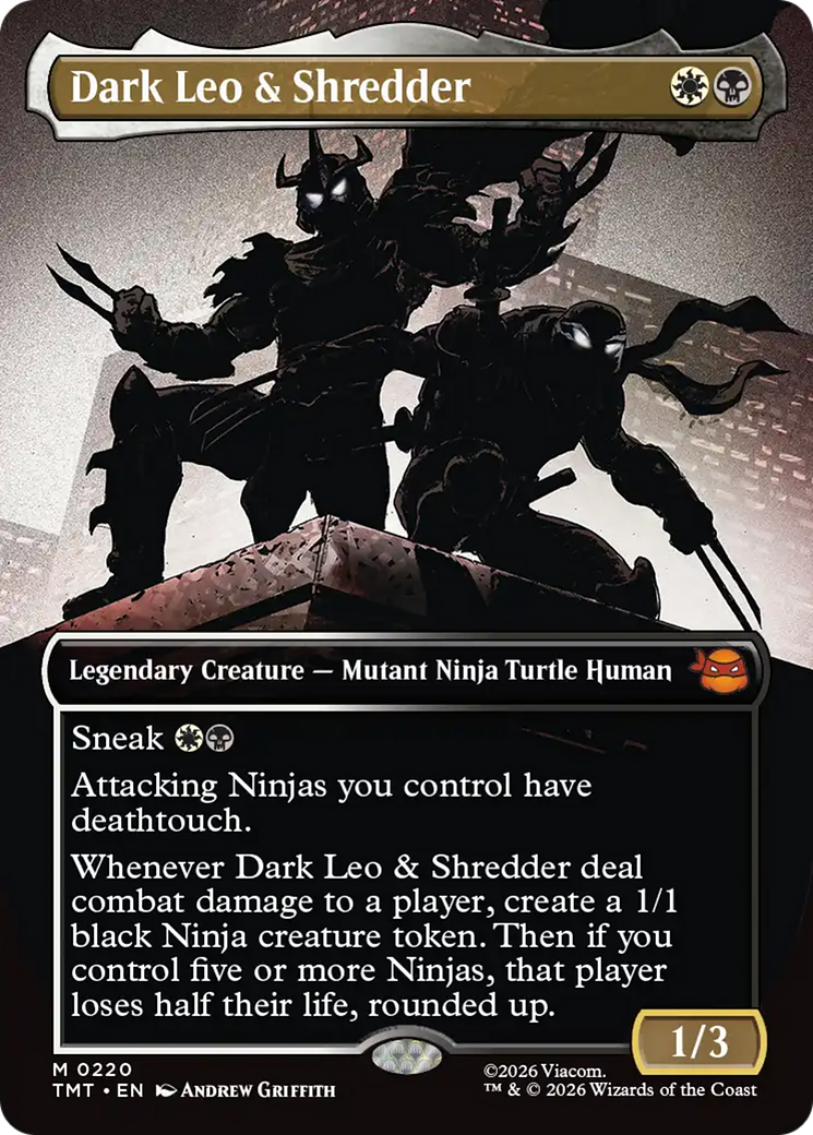 Dark Leo & Shredder (Borderless) [Teenage Mutant Ninja Turtles] | Impulse Games and Hobbies