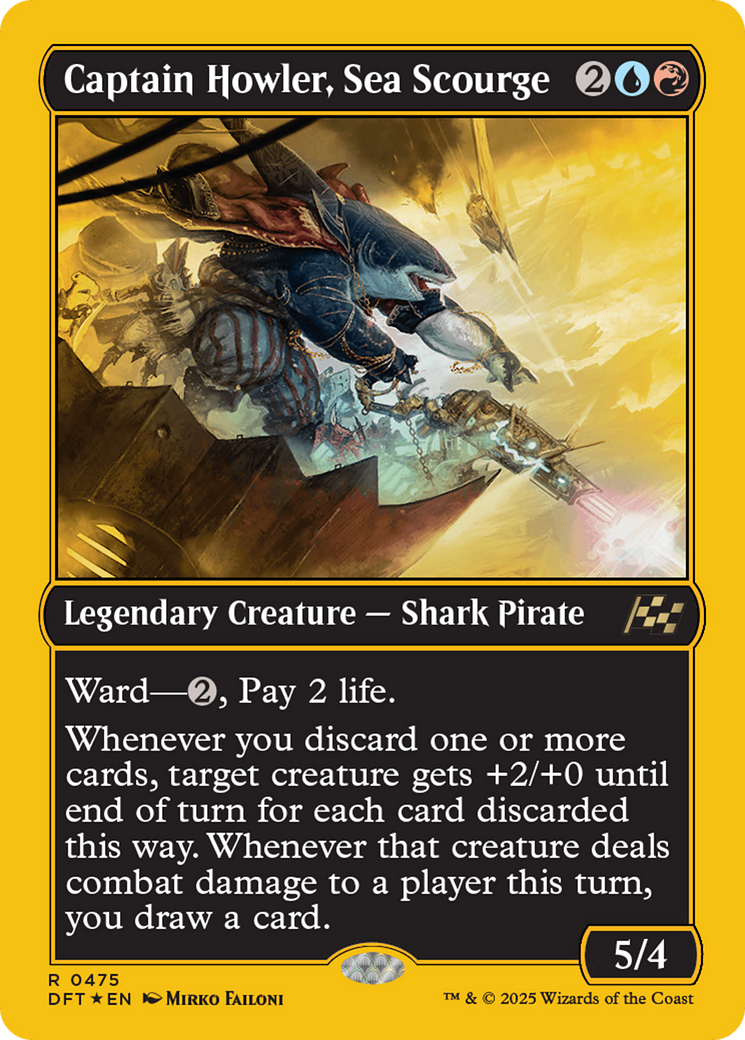 Captain Howler, Sea Scourge (First-Place Foil) [Aetherdrift] | Impulse Games and Hobbies