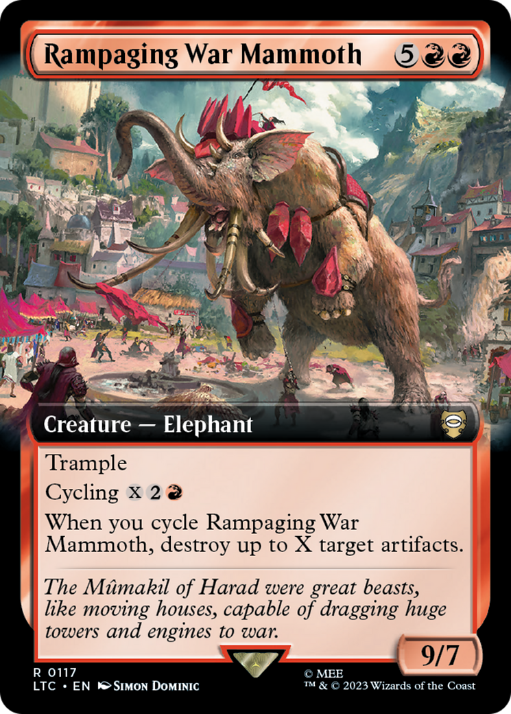 Rampaging War Mammoth (Extended Art) [The Lord of the Rings: Tales of Middle-Earth Commander] | Impulse Games and Hobbies