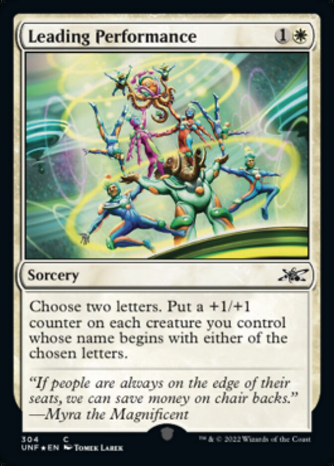 Leading Performance (Galaxy Foil) [Unfinity] | Impulse Games and Hobbies