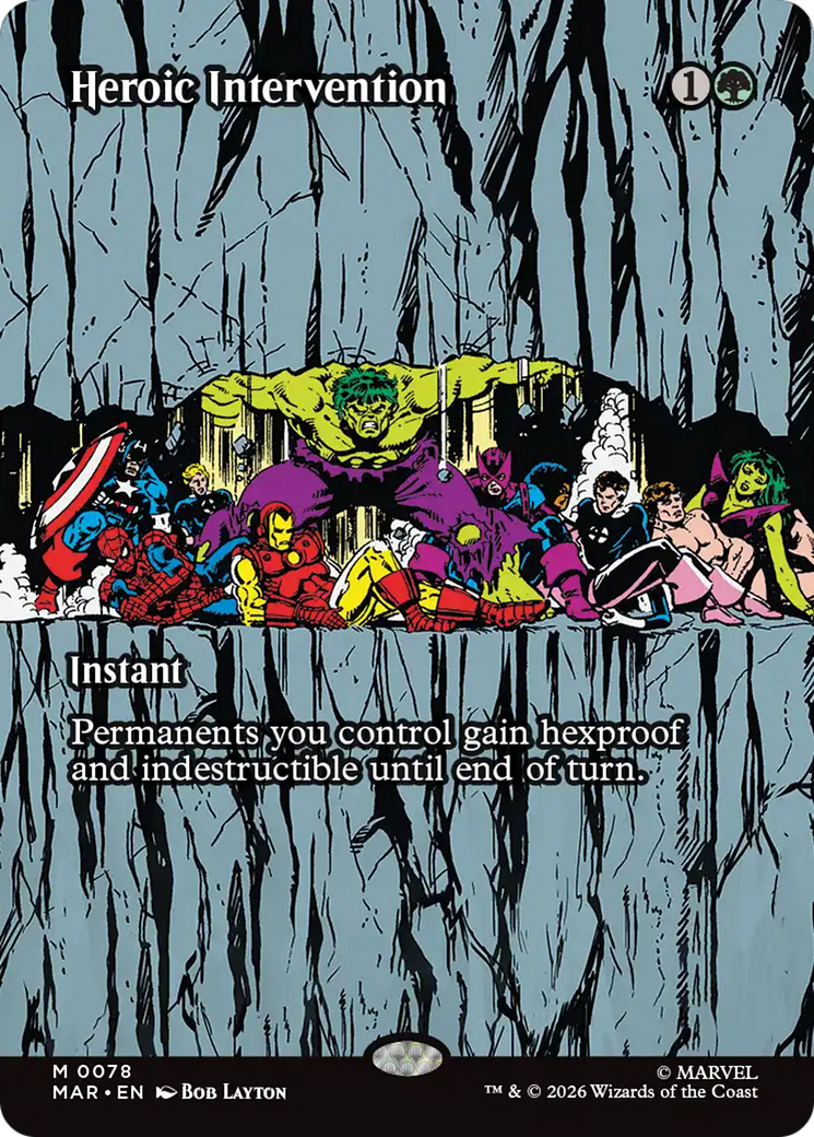 Heroic Intervention (0078) (Borderless) [Marvel Universe: Eternal-Legal] | Impulse Games and Hobbies