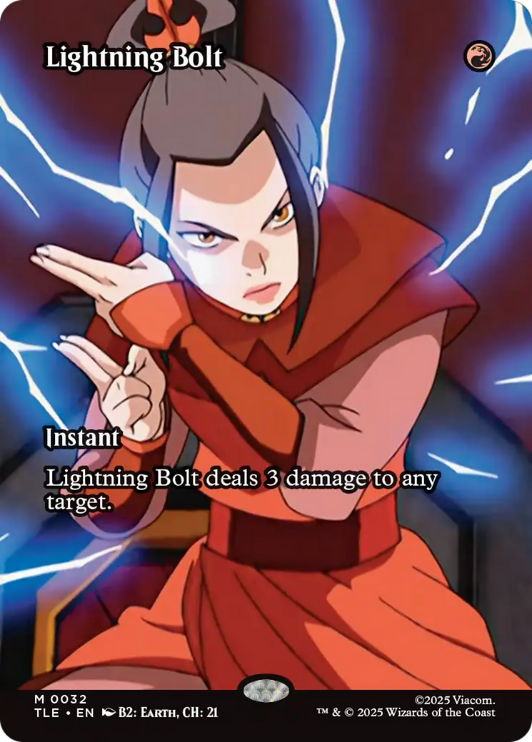 Lightning Bolt (Borderless) [Avatar: The Last Airbender: Eternal-Legal] | Impulse Games and Hobbies