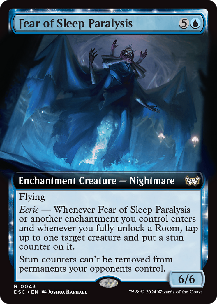 Fear of Sleep Paralysis (Extended Art) [Duskmourn: House of Horror Commander] | Impulse Games and Hobbies