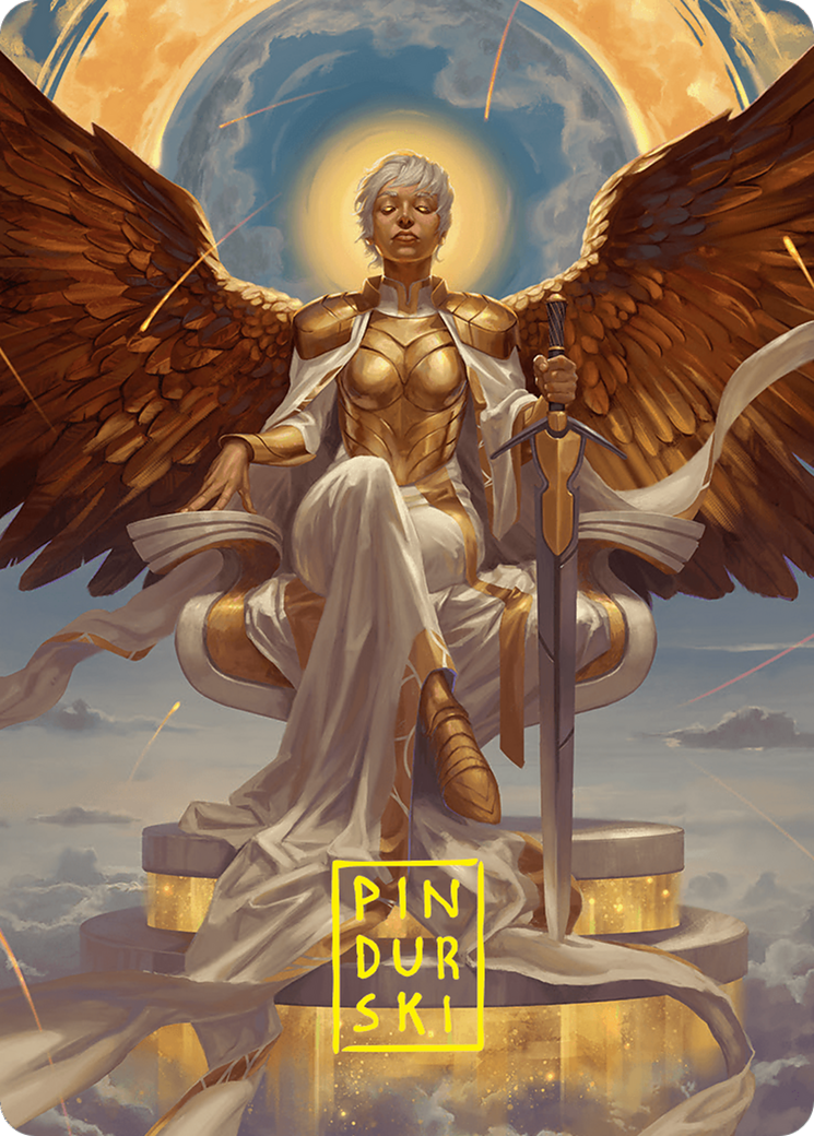 Herald of Eternal Dawn Art Card (27/54) (Gold-Stamped Signature) [Foundations Art Series] | Impulse Games and Hobbies