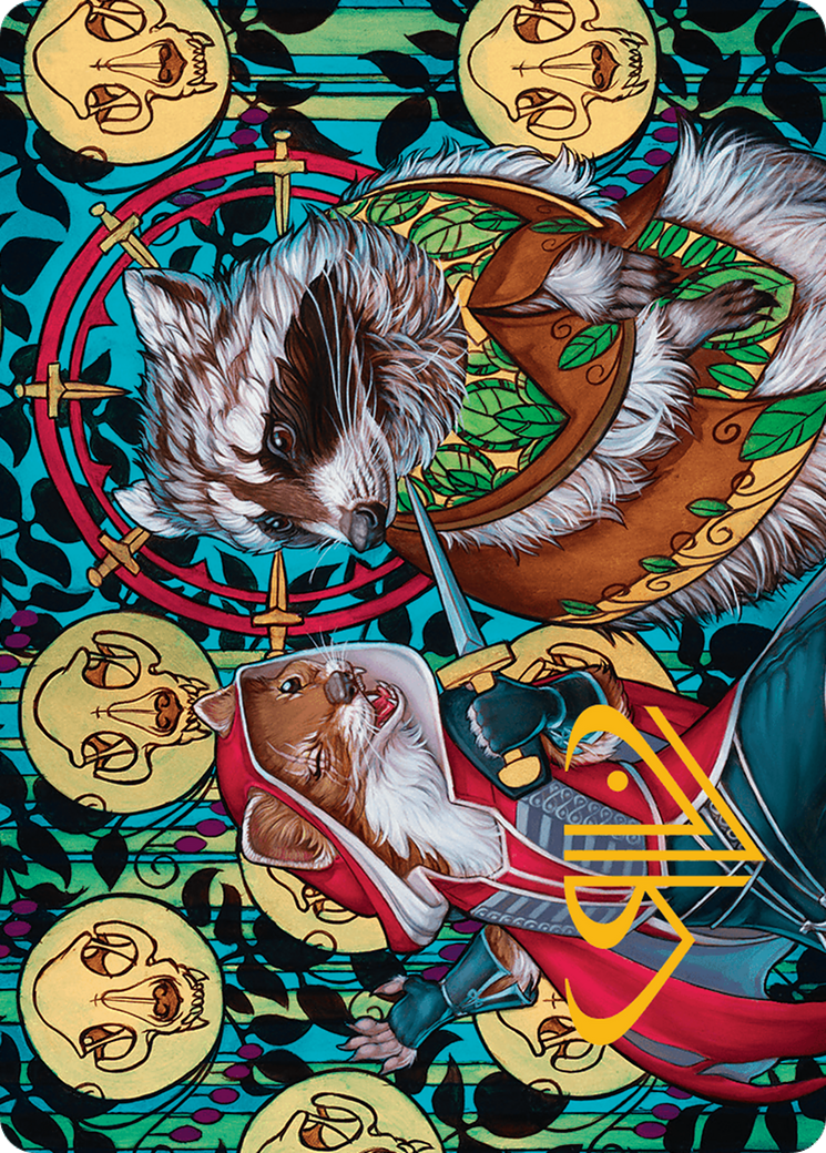 Ruthless Negotiation Art Card (Gold-Stamped Signature) [Bloomburrow Art Series] | Impulse Games and Hobbies