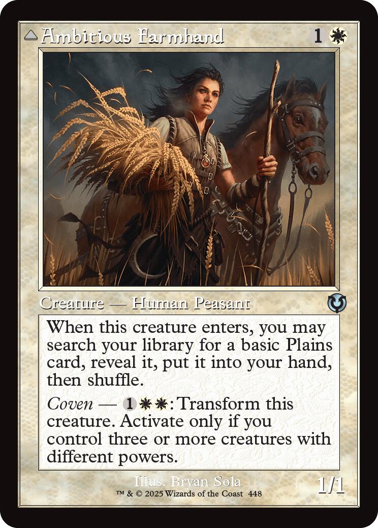 Ambitious Farmhand // Seasoned Cathar (Retro Frame) [Innistrad Remastered] | Impulse Games and Hobbies