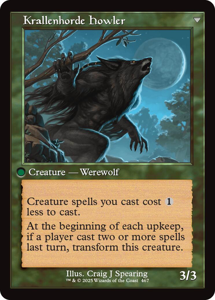 Duskwatch Recruiter // Krallenhorde Howler (Retro Frame) [Innistrad Remastered] | Impulse Games and Hobbies