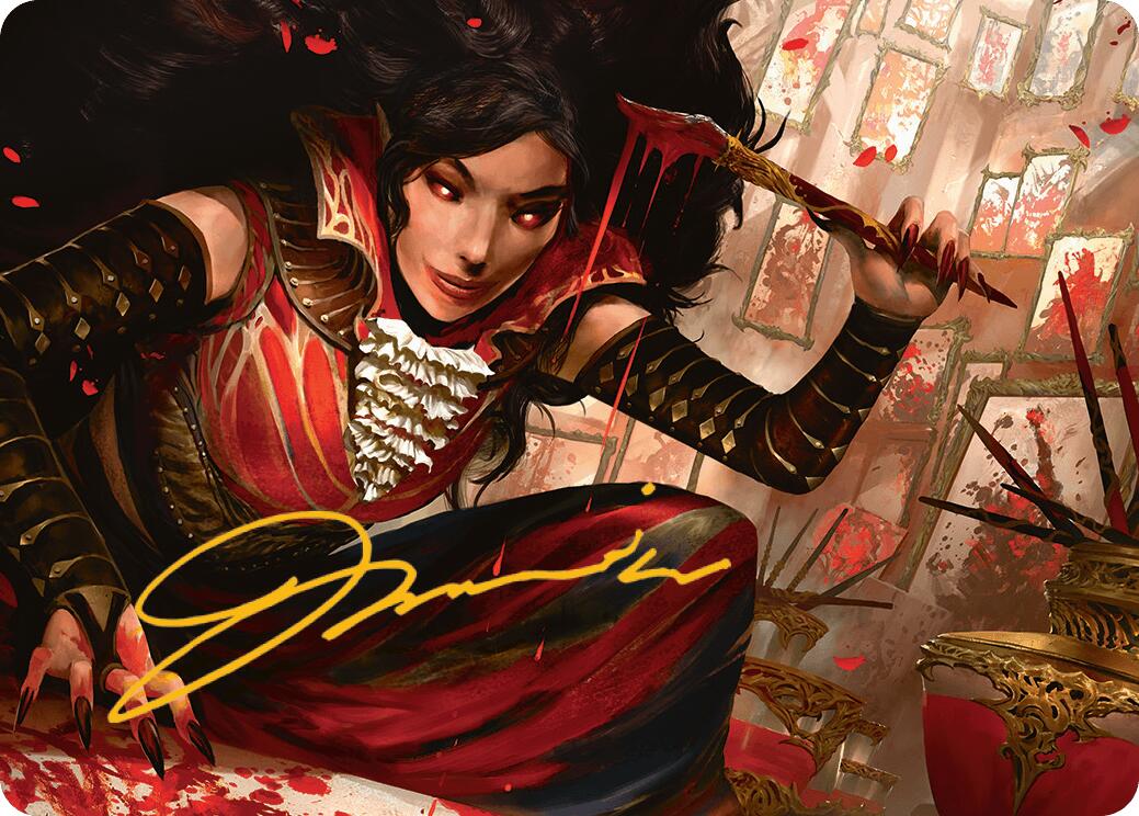 Blood Artist Art Card (Gold-Stamped Signature) [Innistrad Remastered Art Series] | Impulse Games and Hobbies