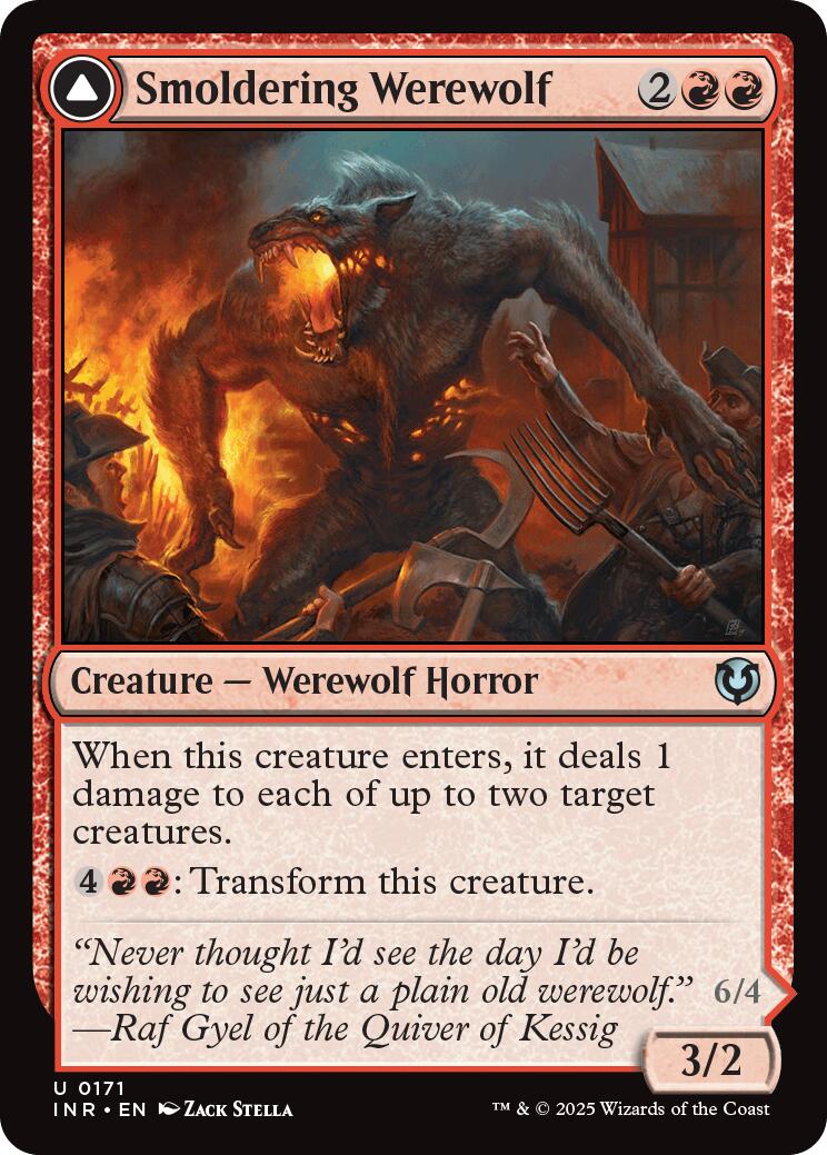 Smoldering Werewolf // Erupting Dreadwolf [Innistrad Remastered] | Impulse Games and Hobbies