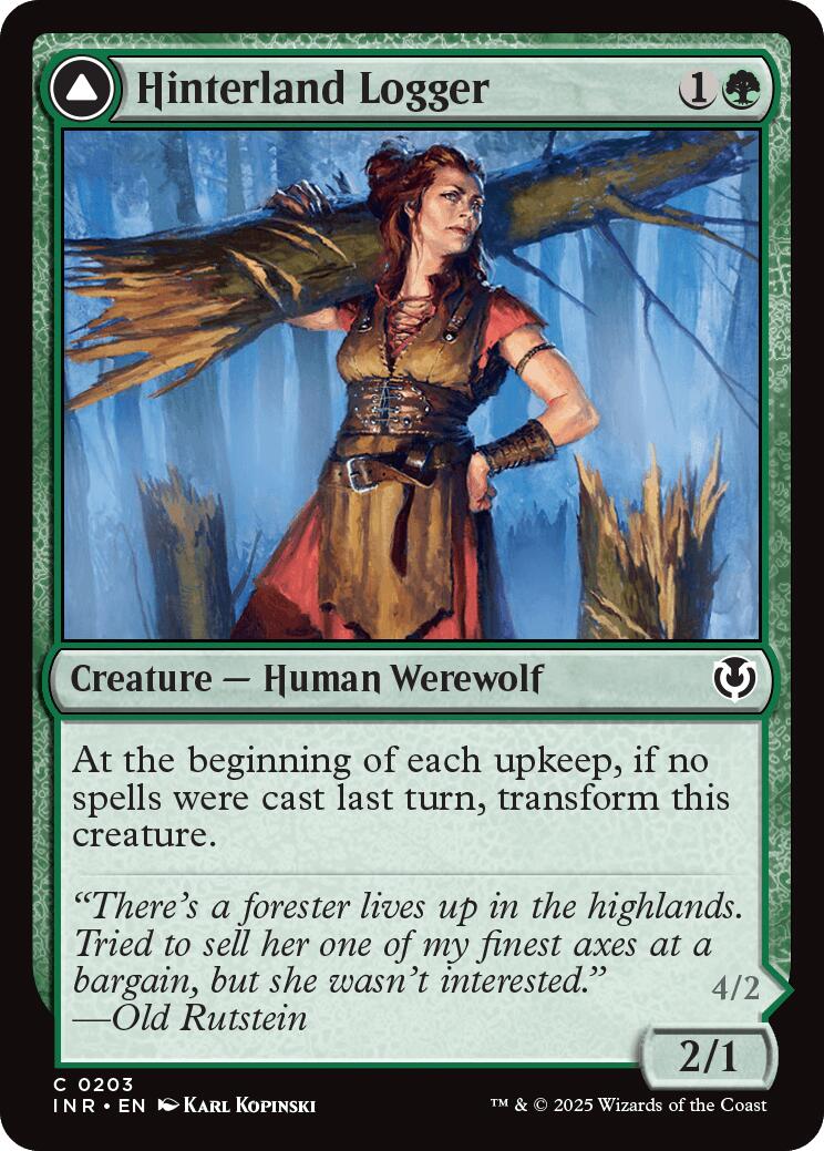 Hinterland Logger // Timber Shredder [Innistrad Remastered] | Impulse Games and Hobbies