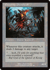 Smoldering Werewolf // Erupting Dreadwolf (Retro Frame) [Innistrad Remastered] | Impulse Games and Hobbies