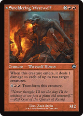 Smoldering Werewolf // Erupting Dreadwolf (Retro Frame) [Innistrad Remastered] | Impulse Games and Hobbies