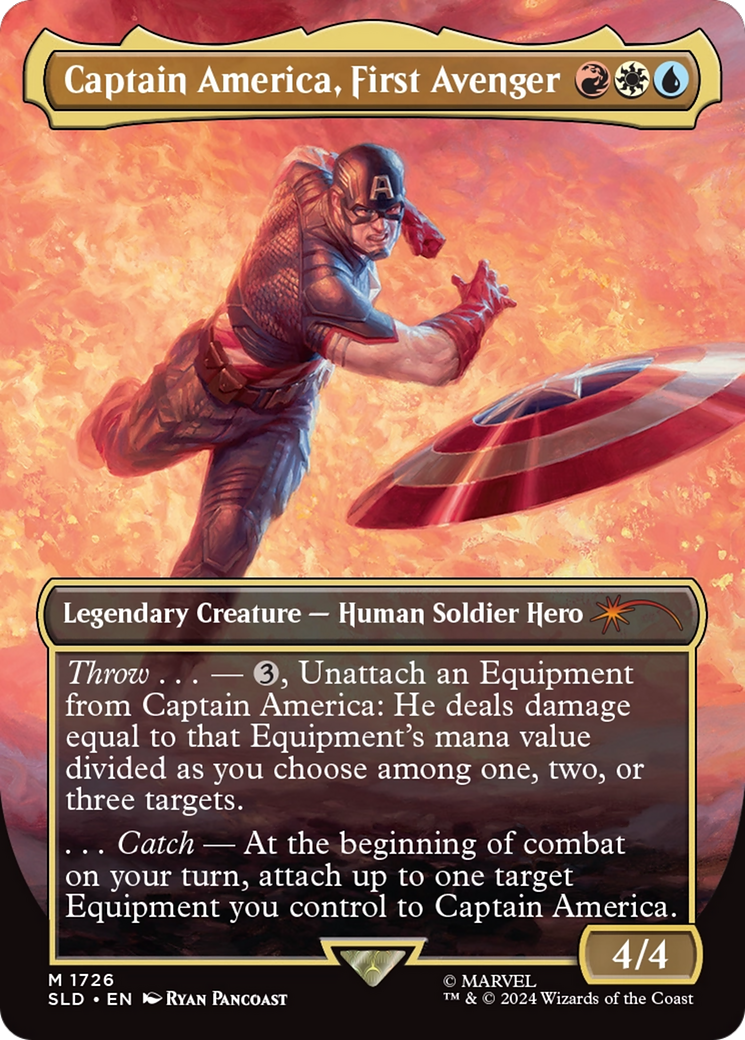 Captain America, First Avenger (Rainbow Foil) [Secret Lair Drop Series] | Impulse Games and Hobbies