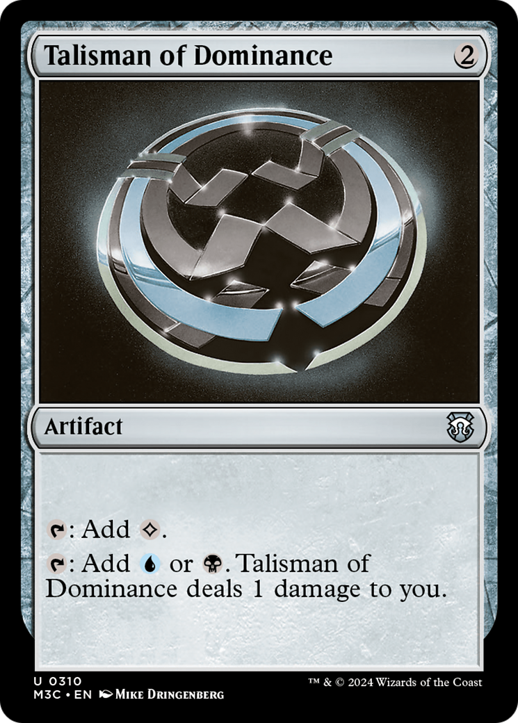 Talisman of Dominance (Ripple Foil) [Modern Horizons 3 Commander] | Impulse Games and Hobbies
