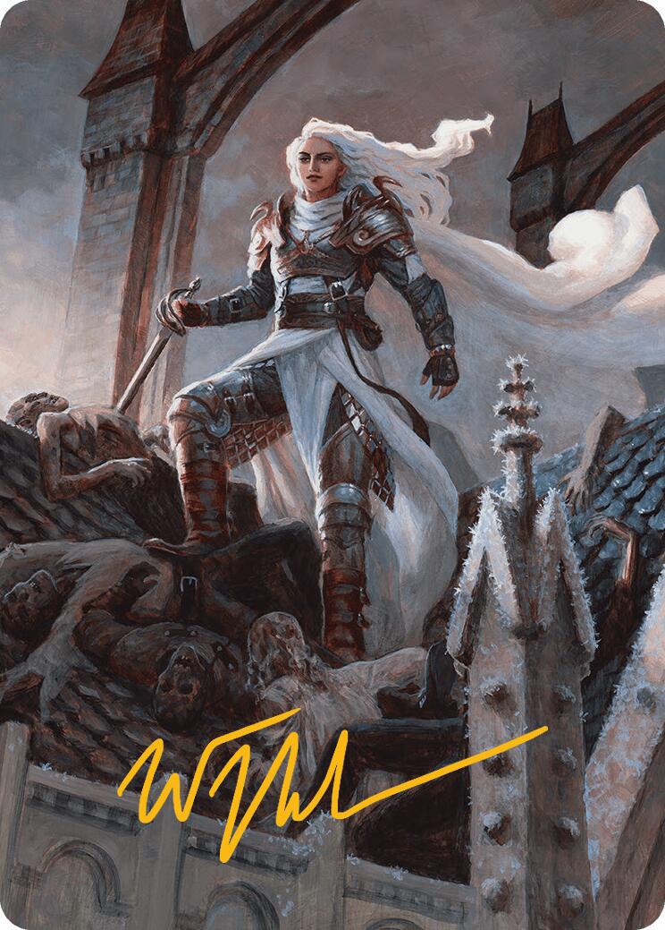 Thalia, Heretic Cathar Art Card (Gold-Stamped Signature) [Innistrad Remastered Art Series] | Impulse Games and Hobbies
