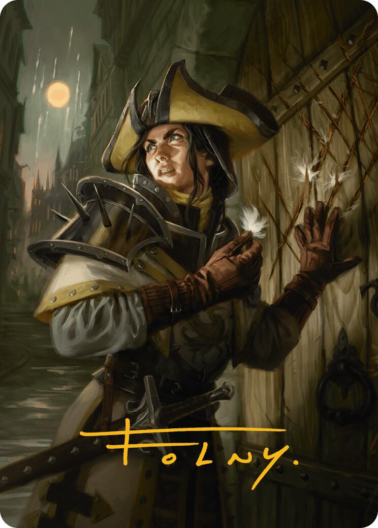 Thraben Inspector Art Card (Gold-Stamped Signature) [Innistrad Remastered Art Series] | Impulse Games and Hobbies