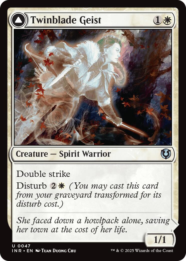 Twinblade Geist // Twinblade Invocation [Innistrad Remastered] | Impulse Games and Hobbies