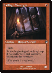 Village Messenger // Moonrise Intruder (Retro Frame) [Innistrad Remastered] | Impulse Games and Hobbies