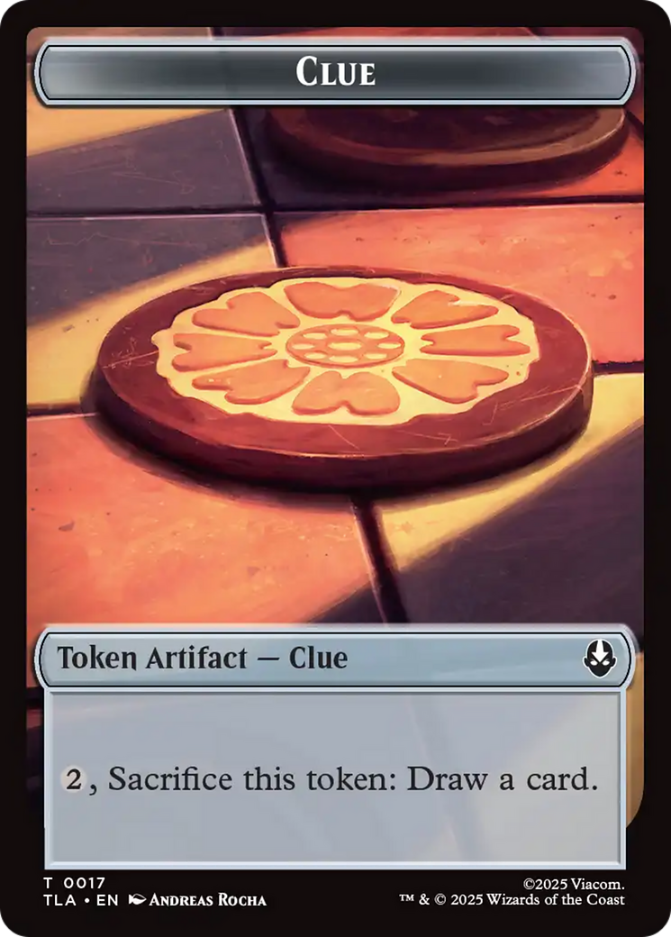 Monk // Clue (0017) Double-Sided Token [Avatar: The Last Airbender Tokens] | Impulse Games and Hobbies