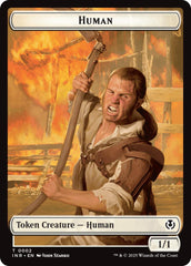 Spirit // Human (0002) Double-Sided Token [Innistrad Remastered Tokens] | Impulse Games and Hobbies