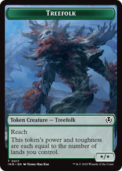Treefolk // Emblem - Wrenn and Seven Double-Sided Token [Innistrad Remastered Tokens] | Impulse Games and Hobbies