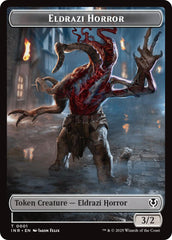 Eldrazi Horror // Human Soldier (0003) Double-Sided Token [Innistrad Remastered Tokens] | Impulse Games and Hobbies