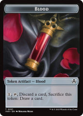 Blood // Vampire (0007) Double-Sided Token [Innistrad Remastered Tokens] | Impulse Games and Hobbies