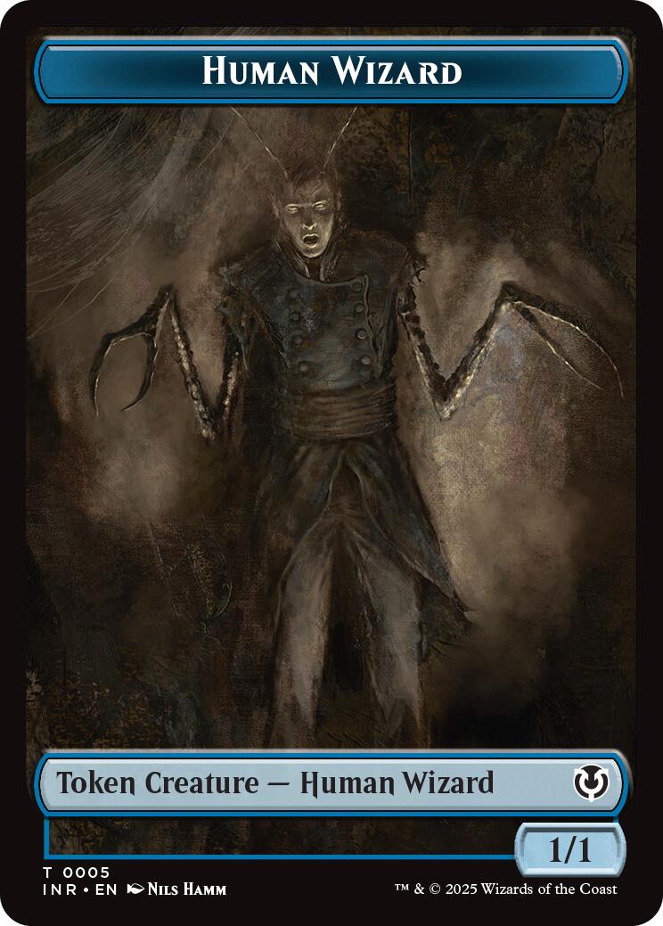 Human Wizard // Emblem - Jace, Unraveler of Secrets Double-Sided Token [Innistrad Remastered Tokens] | Impulse Games and Hobbies