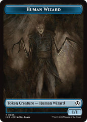 Human Wizard // Emblem - Jace, Unraveler of Secrets Double-Sided Token [Innistrad Remastered Tokens] | Impulse Games and Hobbies