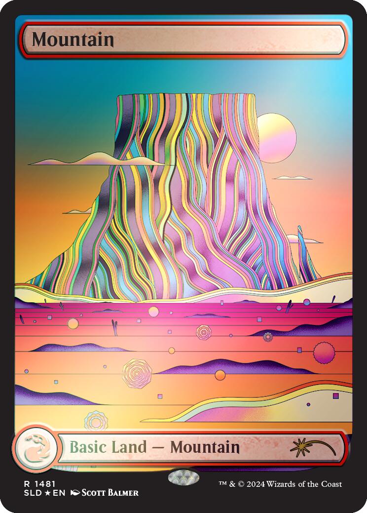 Mountain (1481) (Rainbow Foil) [Secret Lair Drop Series] | Impulse Games and Hobbies
