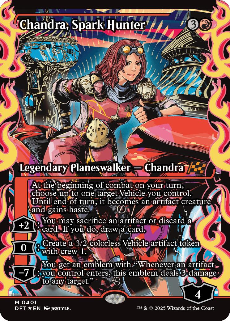 Chandra, Spark Hunter (Showcase) (Japanese) [Aetherdrift] | Impulse Games and Hobbies