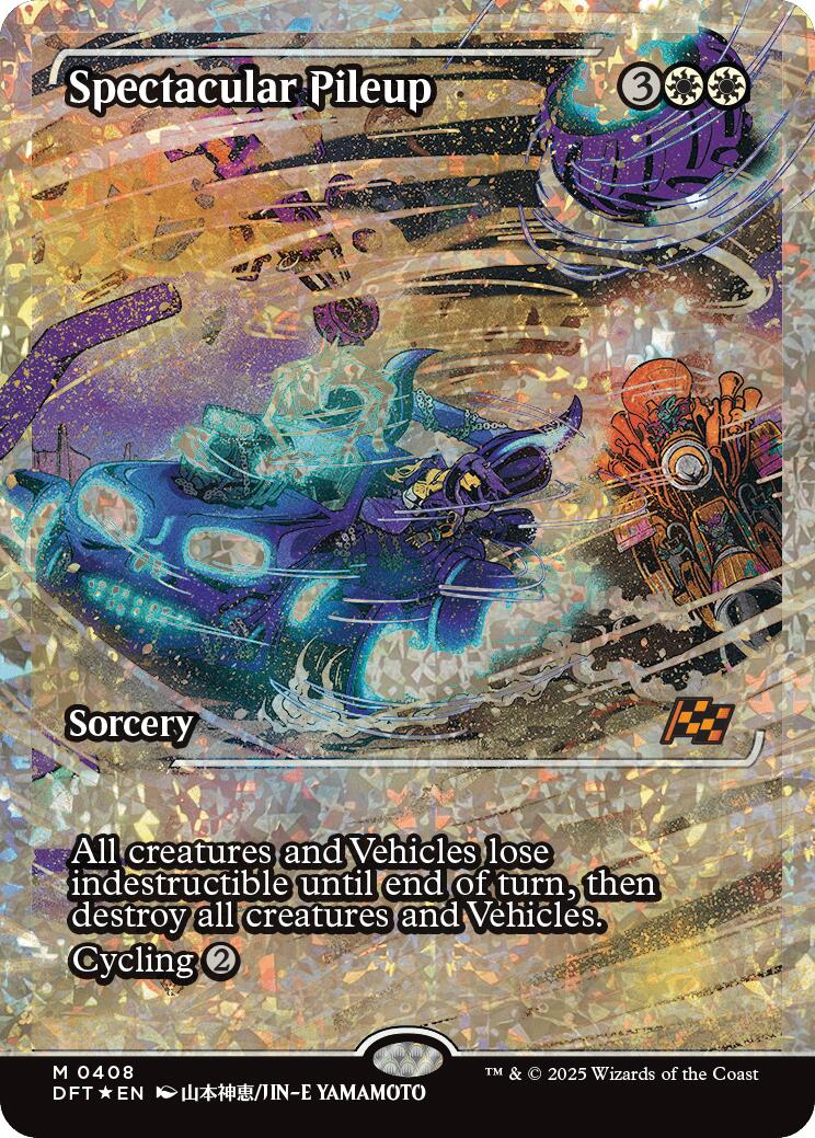Spectacular Pileup (Showcase Fracture Foil) (Japanese) [Aetherdrift] | Impulse Games and Hobbies