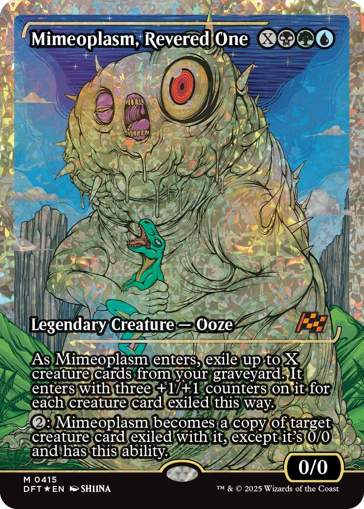 Mimeoplasm, Revered One (Showcase Fracture Foil) (Japanese) [Aetherdrift] | Impulse Games and Hobbies